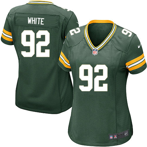 Women's Game Reggie White Nike Jersey Green Home - #92 NFL Green Bay Packers